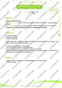 TVAP - Description, consignes et cotation
