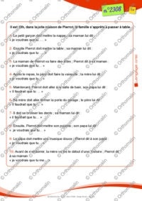 Une soirée chez Pierrot (l'emploi du subjonctif)