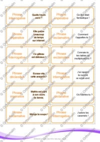 Domino des types de phrases