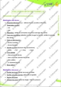Bilan myofonctionnel