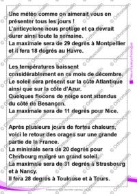 La météo