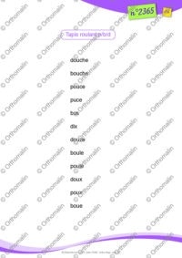 Tapis roulant des P/B/D