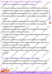Texte insolite : des claviers d’ordinateurs plus sales que des toilettes