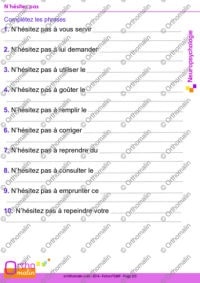N'hésitez pas