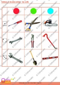 Tableau à double entrée - Les outils