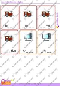 Jeu de familles des syllabes