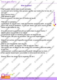 Vive la pluie (Pilaf 1)
