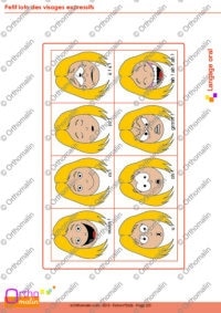 Petit loto des visages expressifs