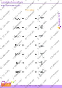 Association formes et mots