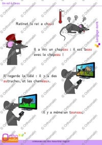 Un rat à l'eau