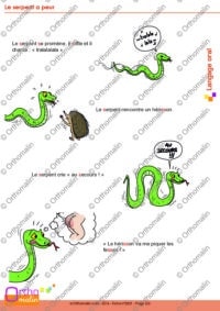 Le serpent a peur