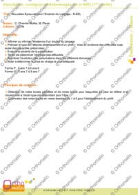 Description, consignes et étalonnages de la NEEL (partie 1)