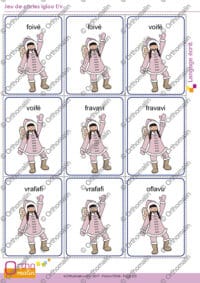 Jeu de cartes igloo f/v
