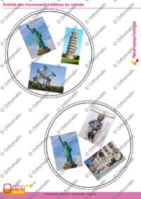 Dobble des monuments célèbres du monde