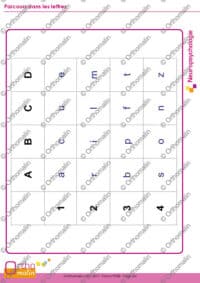 Parcours dans les lettres