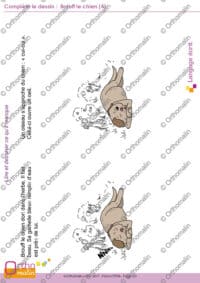 Complète le dessin : Brouff le chien 4