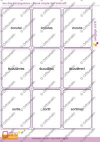 Jeu des conjugaisons - Passé simple de l'indicatif