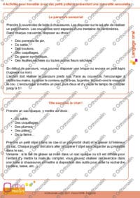 4 Activités pour travailler avec des petits patients présentant une dysoralité sensorielle