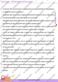 Texte insolite - Le Nutella déchaîne les passions !