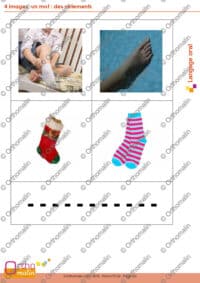 4 images, un mot : des vêtements