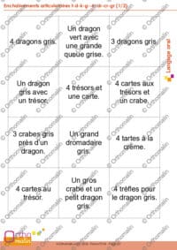 Enchaînements articulatoires t-d-k-g--tr-dr-cr-gr (1/2)