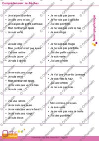 Compréhension : les flèches