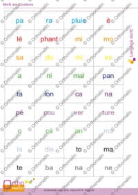 Mots en couleurs