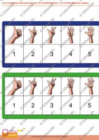 Je compte les animaux (jeu sur la numération de 1 à 10 et les liaisons orales)