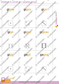 Bataille du G qui « fait /j/ » : graphies g et ge