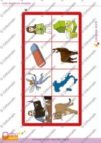 Loto des mots simples