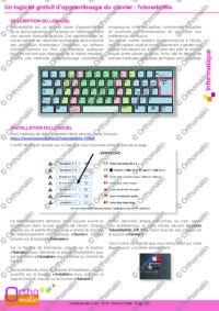 Un logiciel gratuit d’apprentissage du clavier : Tutoredattilo