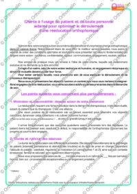 Charte à l'usage du patient