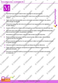 Évocation avec contrainte M-Z