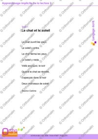 Apprentissage implicite de la lecture 2