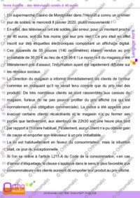 Texte insolite - des téléviseurs soldés à 40 euros