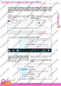 Se constituer des modèles de pages sous OneNote