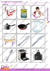 Les objets de la cuisine (images)