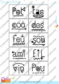 Mots et formes (3 lettres)