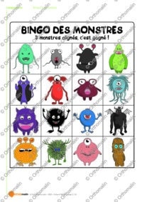 Bingo des monstres
