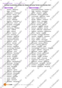 Syllabes en mémoire