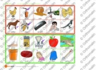 Loto de mots monosyllabiques / P/ initial