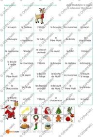 Labyrinthe en thème ! Vocabulaire de Noël