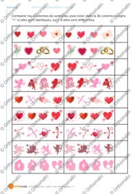 Pareil / pas pareil spécial St Valentin