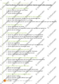 Le QCM des expressions imagées
