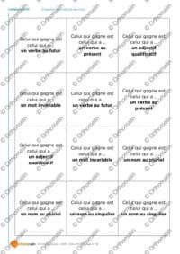 Crapette des natures de mots