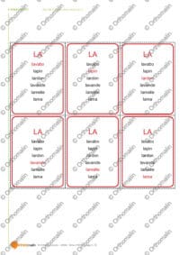 Jeu de famille des mots en L