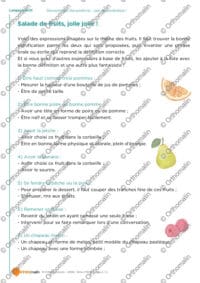 Des pommes, des poires et ... pas de scoubidous !