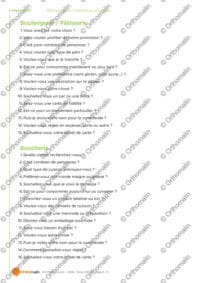 1001 questions - Commerces et services