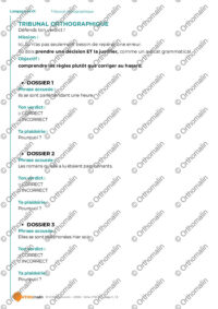 Tribunal orthographique
