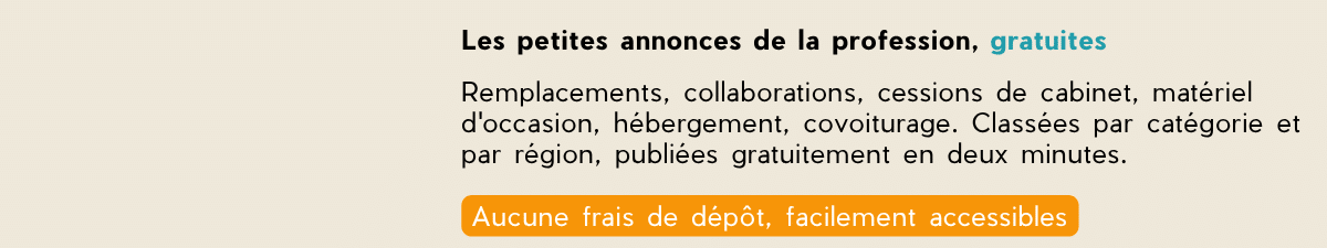 Consultez ou publiez votre petite annonce à destination des orthophonistes